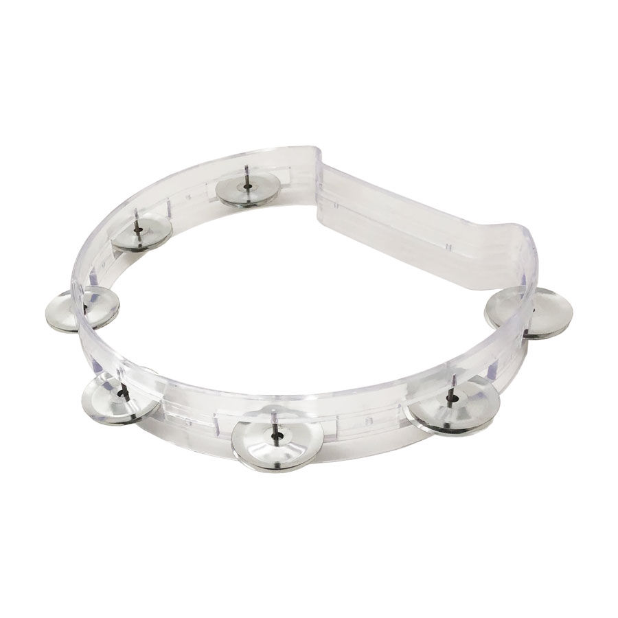 Pandero de plástico transparente (22cm)