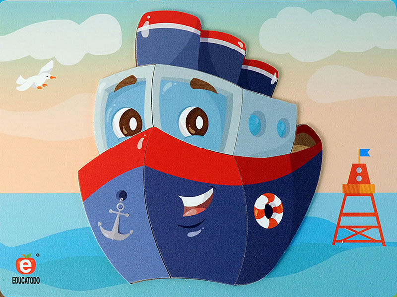 Rompecabezas 7 piezas el barco 28cm x 21cm