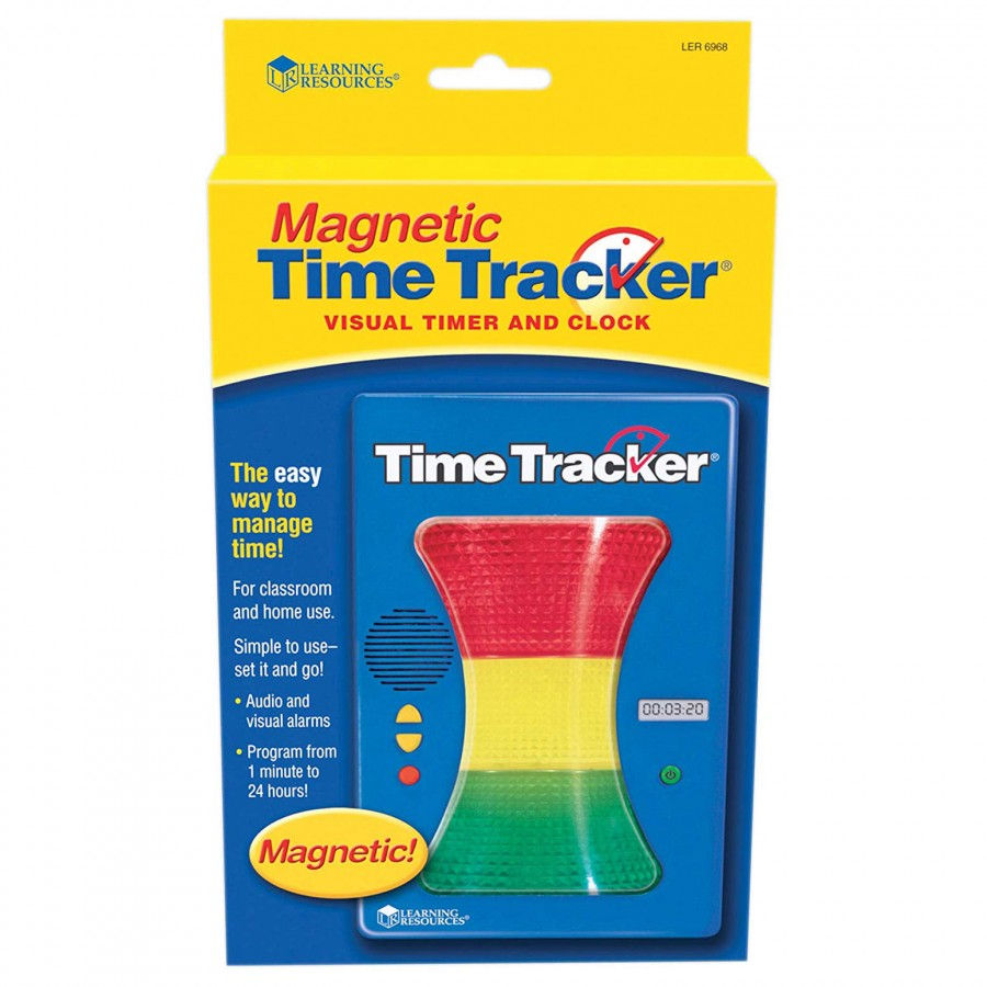 Magnetic time tracker visual timer and clock