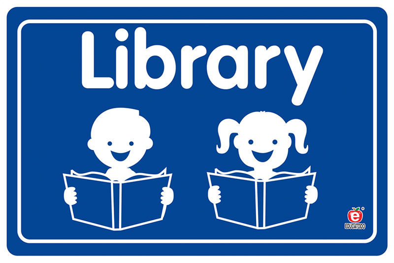 Señal library (30cm x 20cm calibre 20)