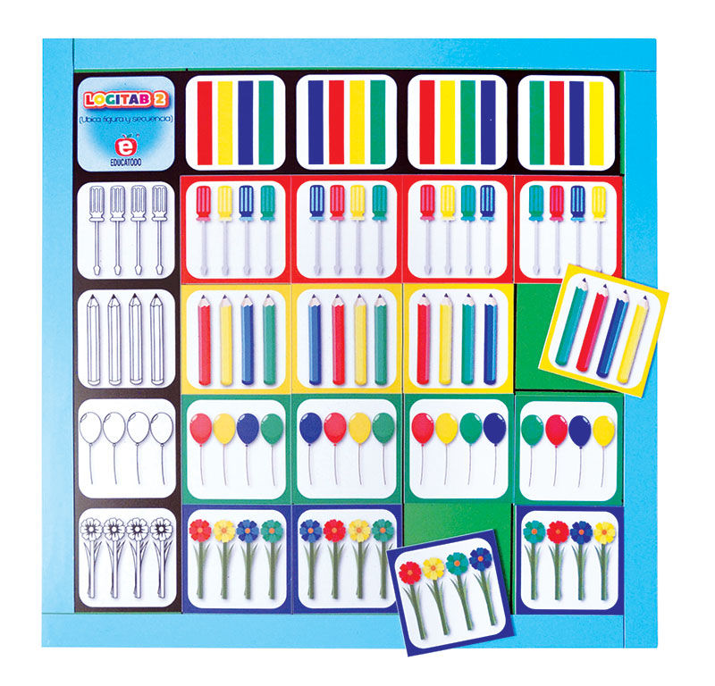 Tablero logitab 2 secuencia color - figura