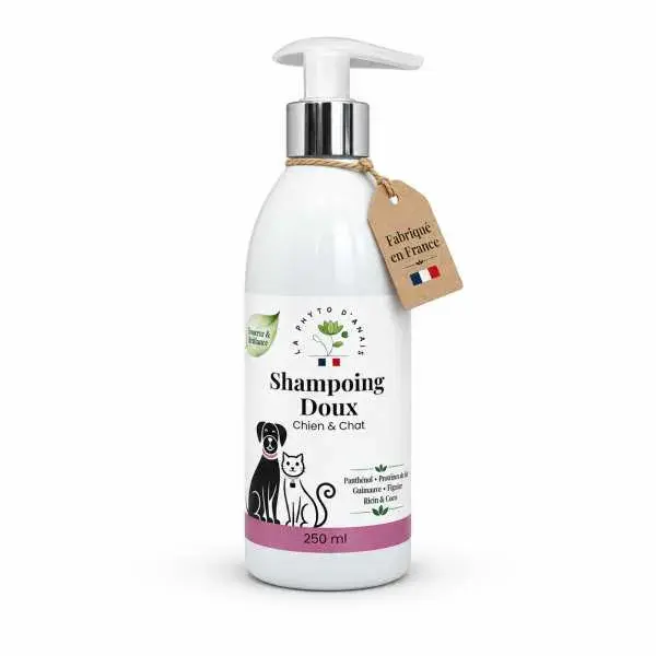 Shampoing Doux Chien & Chat La Phyto d’Anaïs – flacon 250 ml fabriqué en France