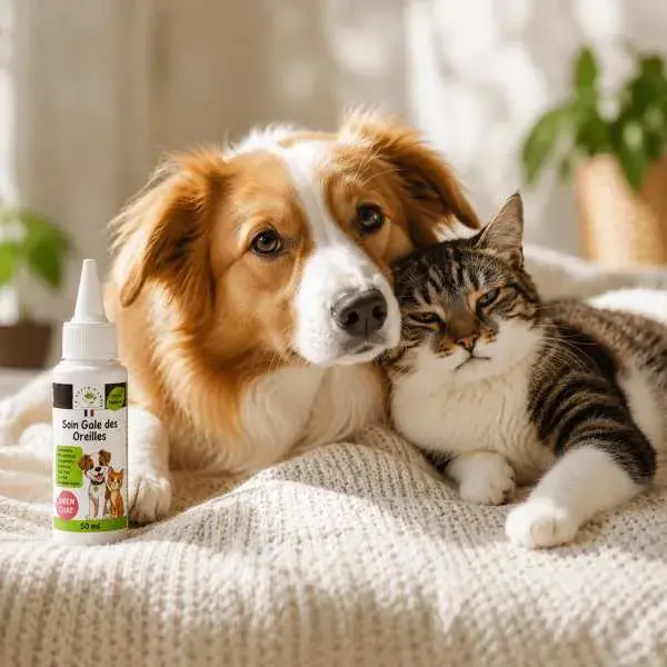 Miniature : Solution naturelle pour accompagner le confort auriculaire des chiens et chats aux oreilles sensibles
