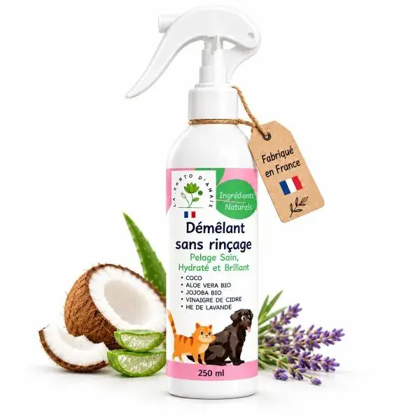 Démêlant Naturel Chien Chat Cheval – Sans Rinçage – 250 ml La Phyto d'Anaïs