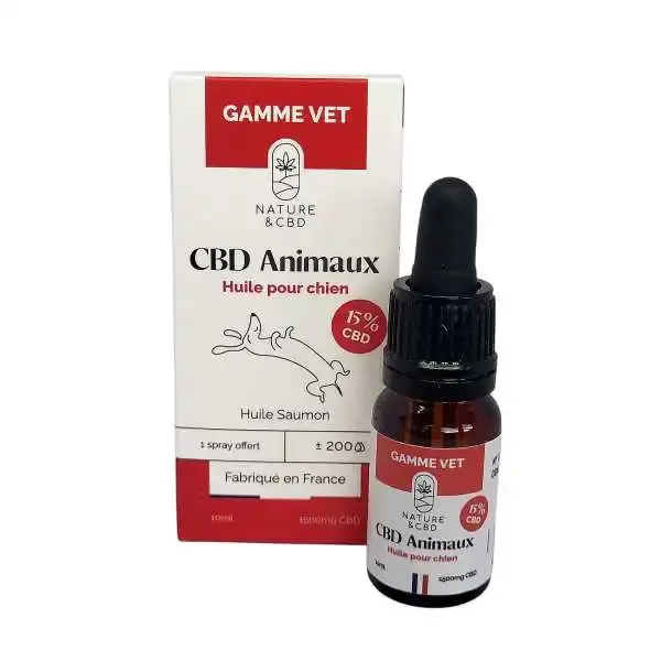 Huile de CBD 15% Chien - Tilou Nature boutique en ligne de produits naturels et made in France pour animaux