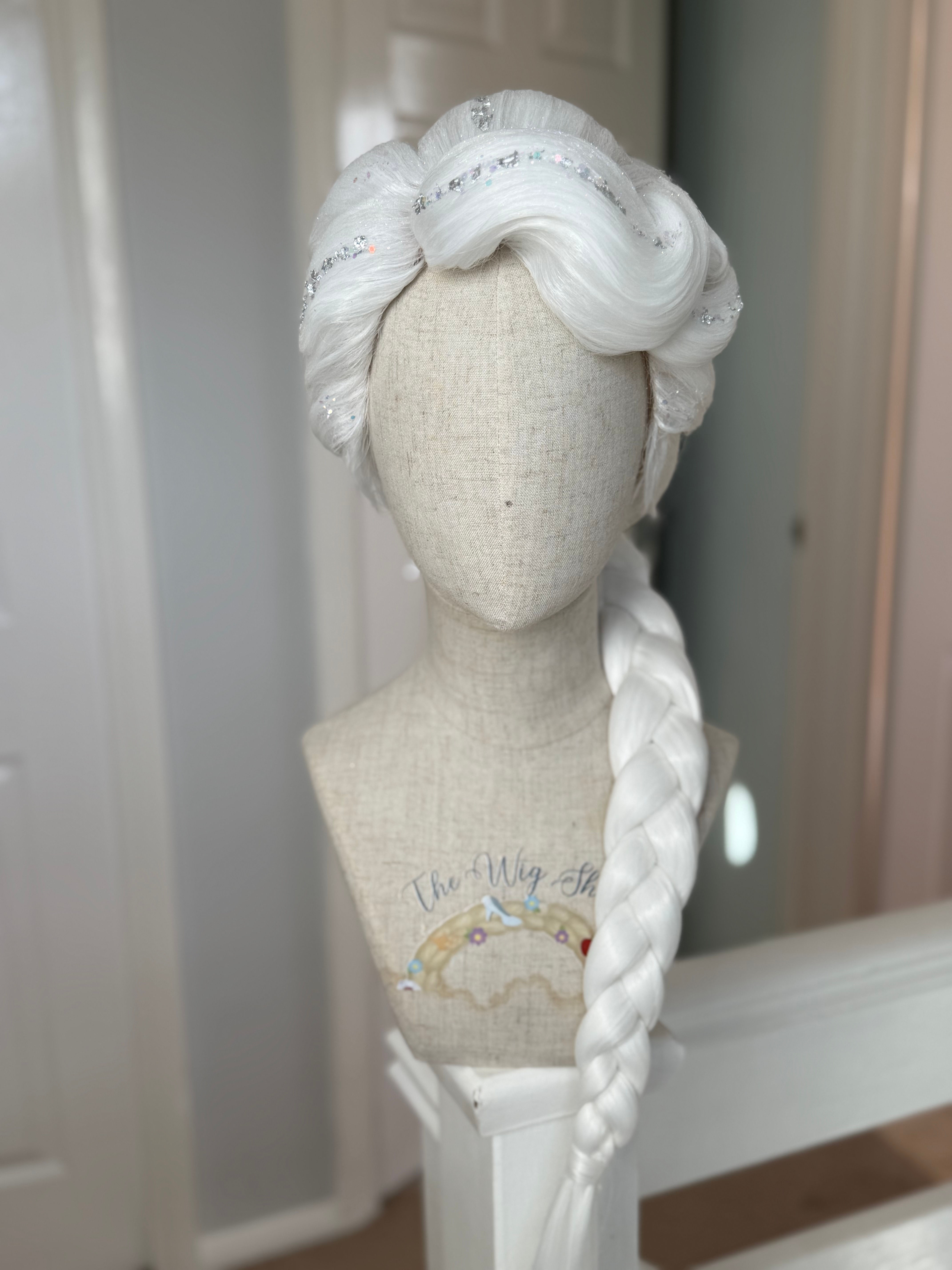 Deluxe Hard Front Elsa Inspired Wig (Swoopy Style)
