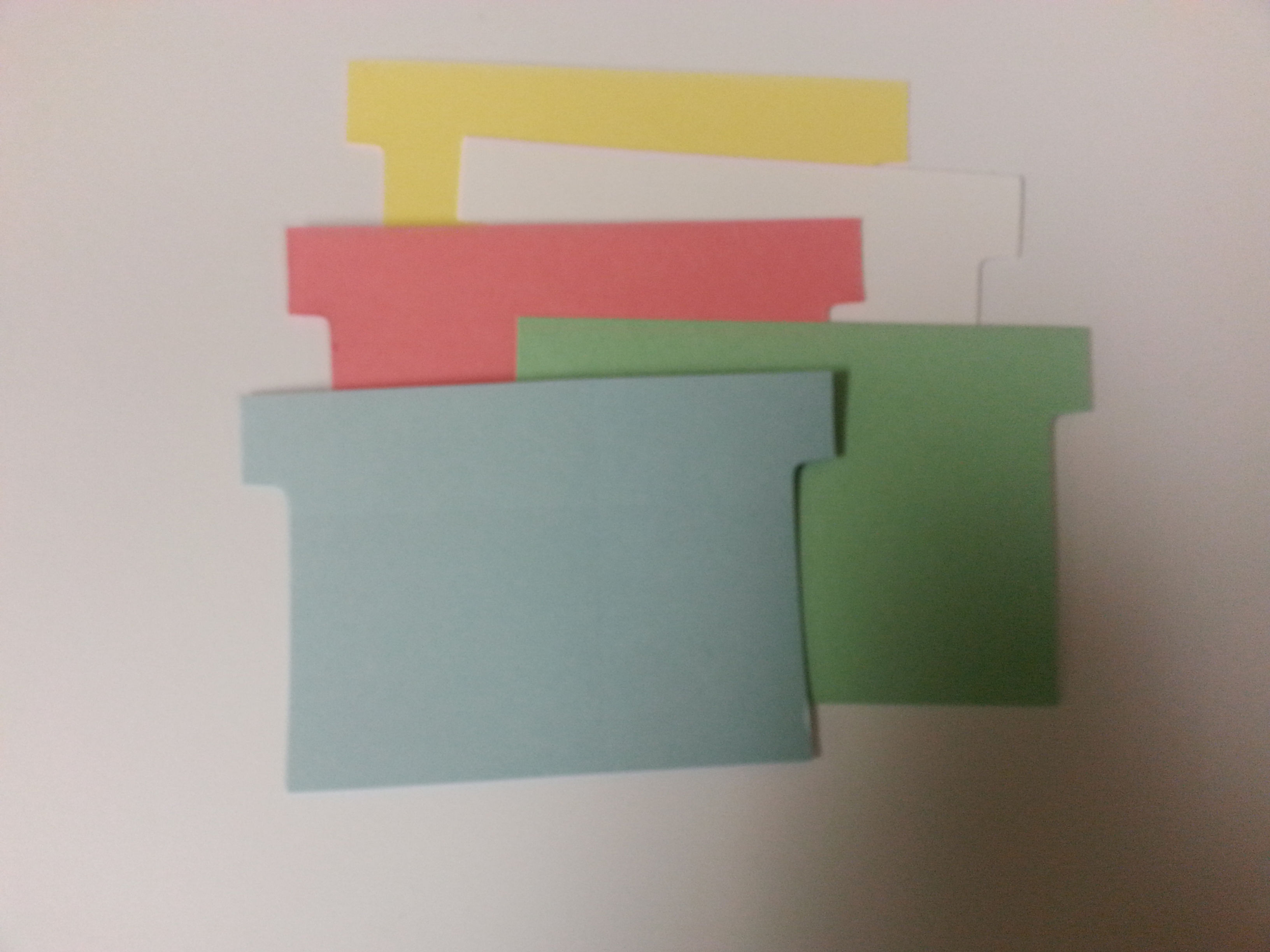 #3 1/2 SIZE T-CARDS, BLANK  1000 MULT