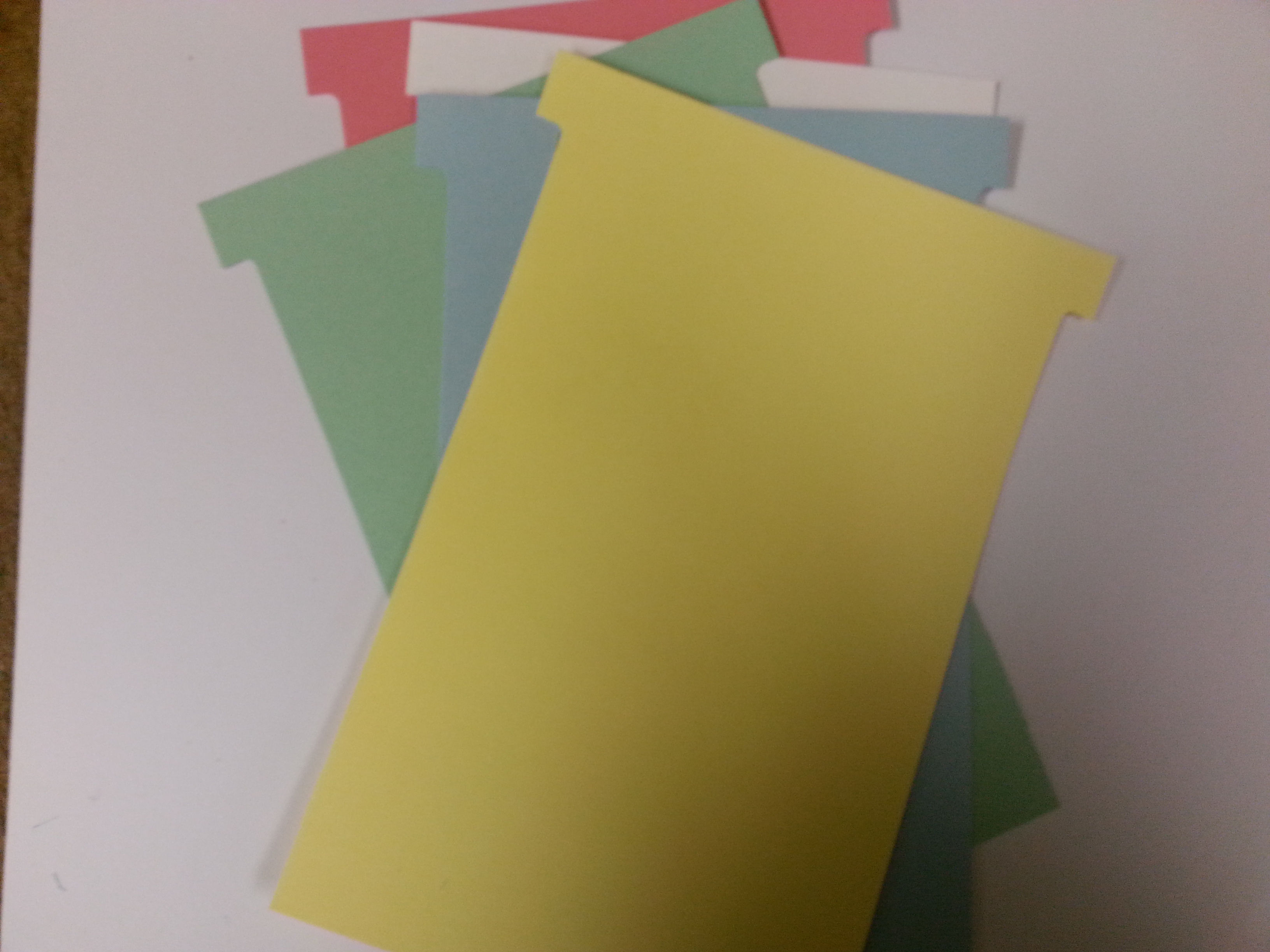 #4 SIZE T-CARDS, BLANK 1000 MULT