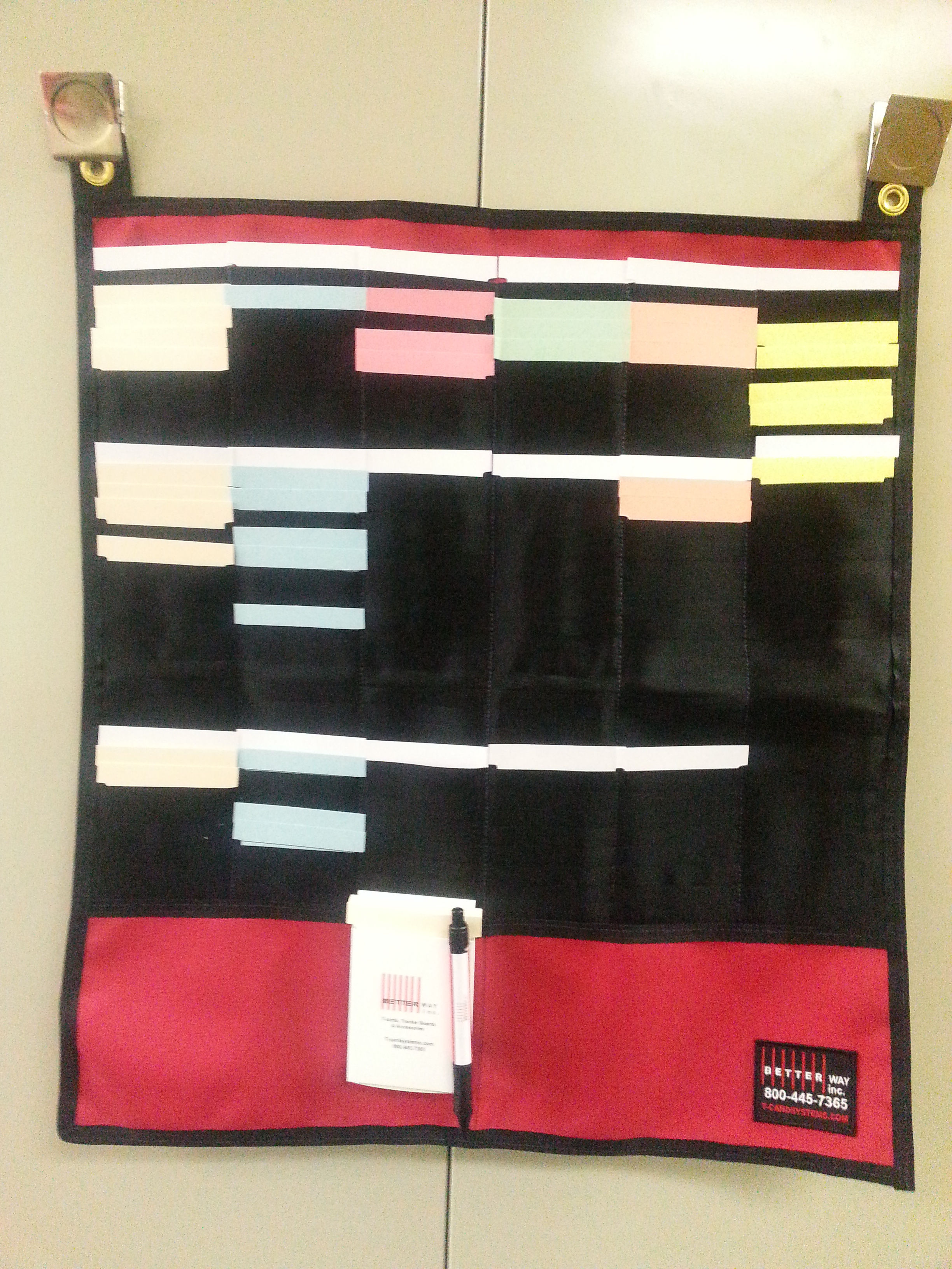 Canvas T-card rack- fold and go!