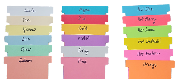 t-card stock colors