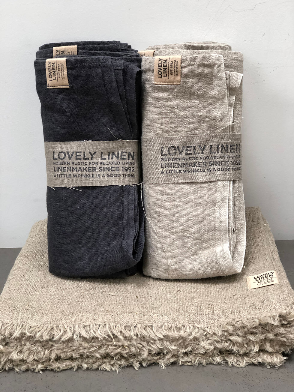 Thumbnail: Lovely Linen - Rustic Linen Bathmat 