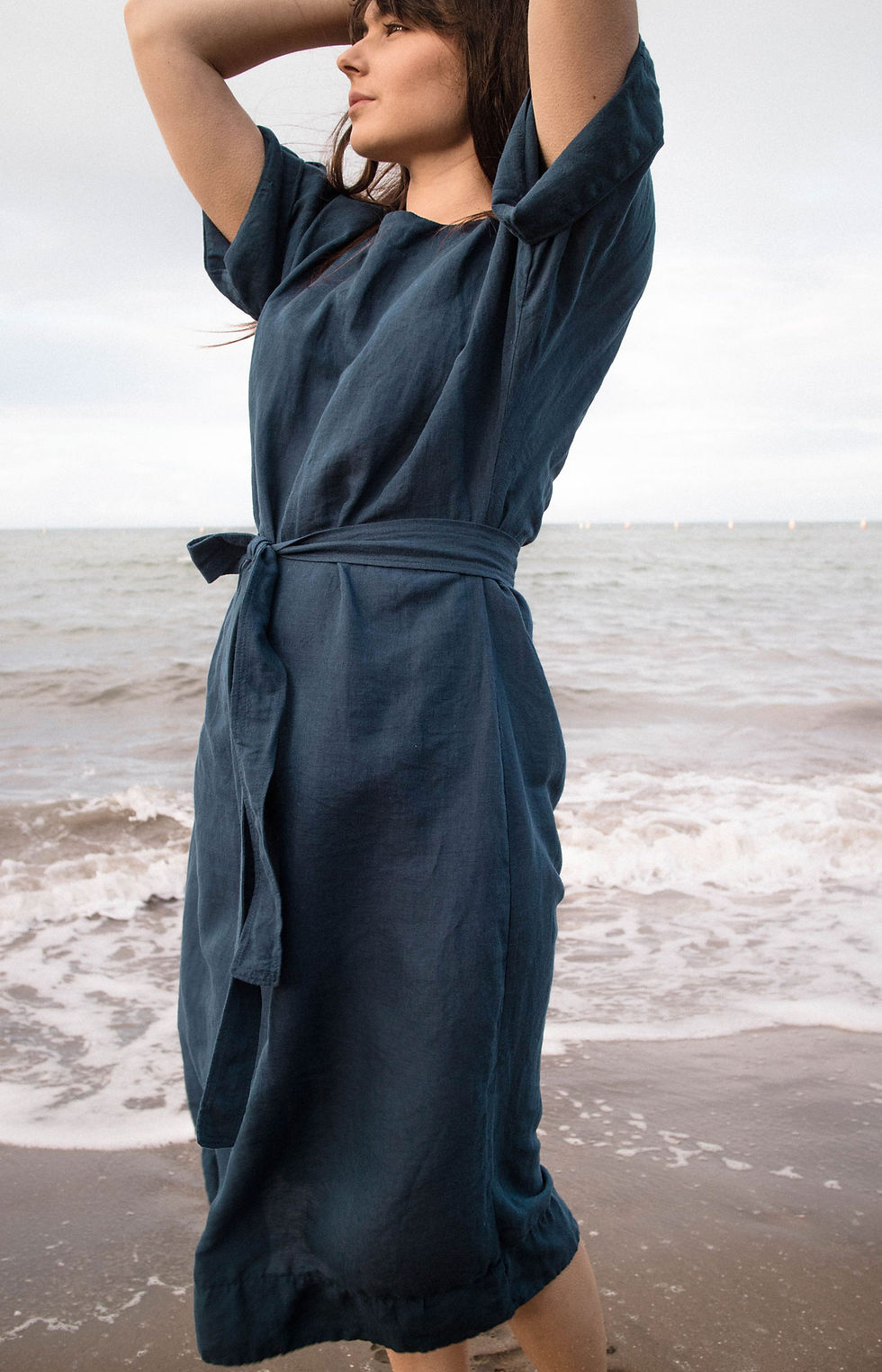 Thumbnail: Indigo Linen Dress 