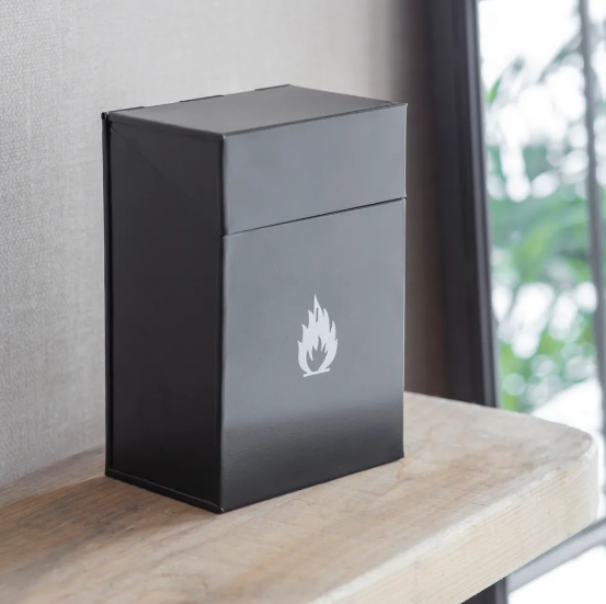Garden Trading Steel Firelighter Box in Black