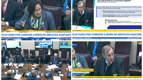 Andess expone ante el Senado sobre conexiones a redes sanitarias y desarrollo habitacional