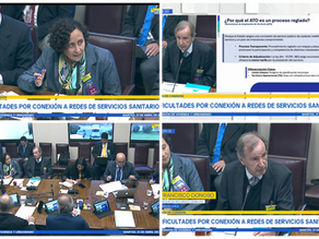 Andess expone ante el Senado sobre conexiones a redes sanitarias y desarrollo habitacional