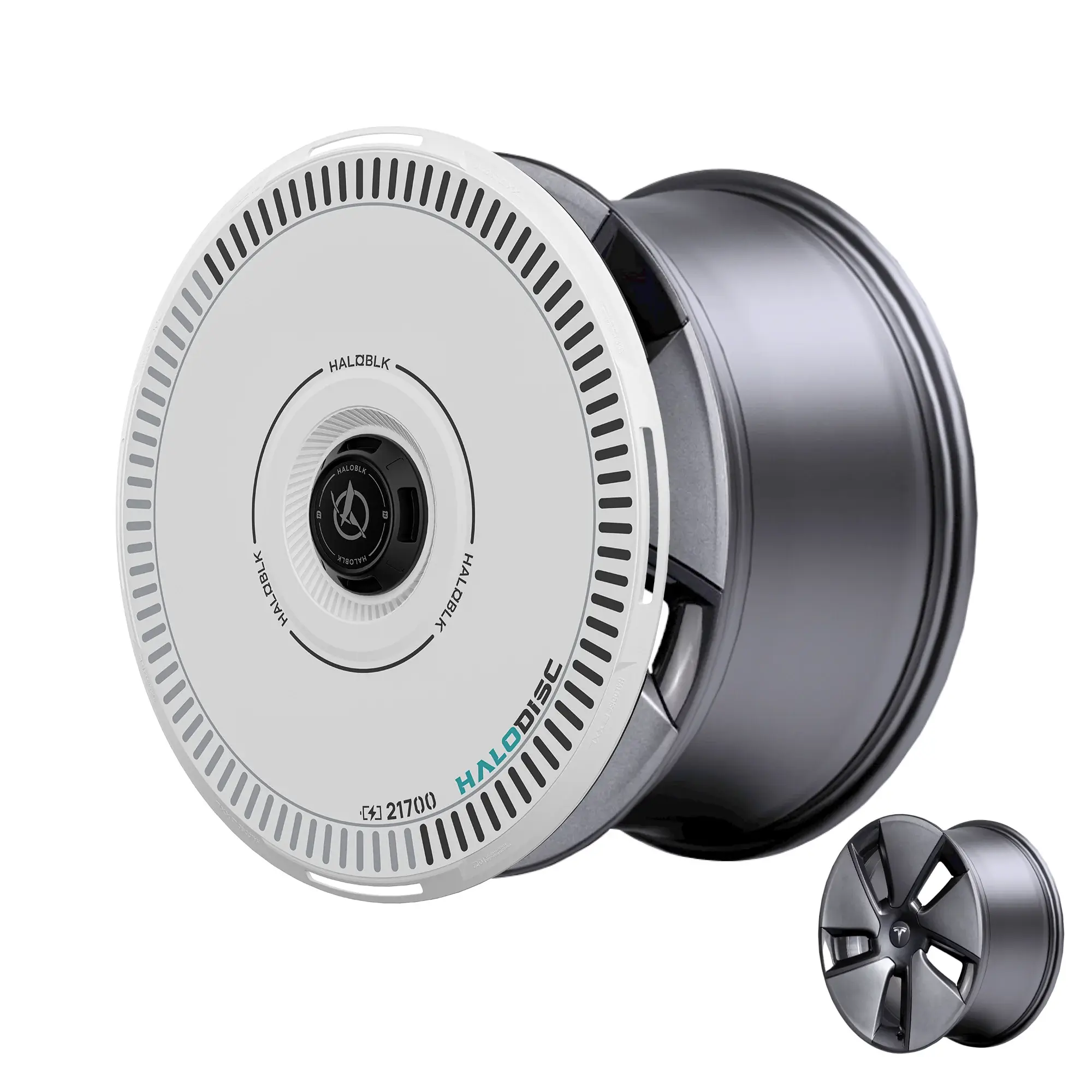 HALODISC 2 Wheel Covers for Tesla Crossflow Wheels丨Charging