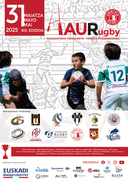 Asuncion Klinika, patrocinador del XIX Torneo Internacional HaurRugby