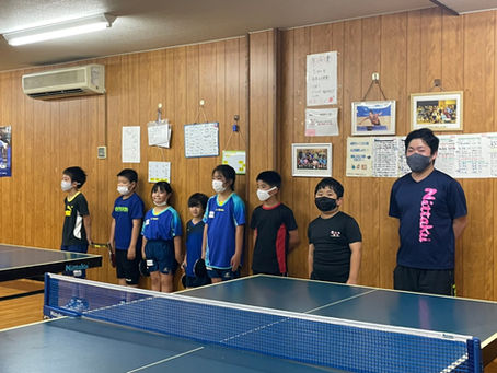 アイリス卓球場のジュニアの初級者クラスが梅屋敷卓球場さんと合同練習会をしました‼