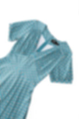 Thumbnail: Julia 40s Teal Midi Dress In Seashell Print 