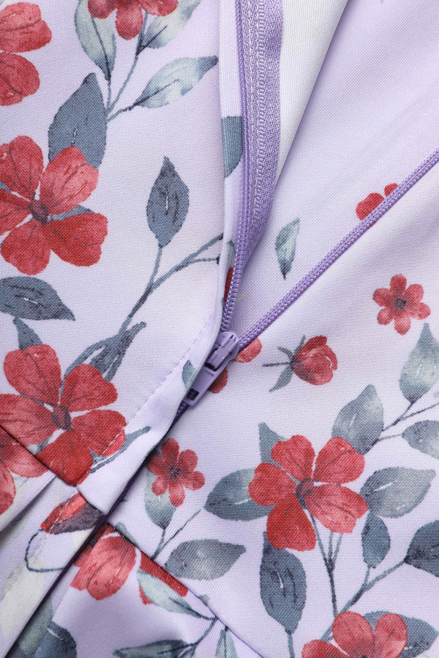 Thumbnail: Amanda Lilac Falling Flower Swing Dress (24)