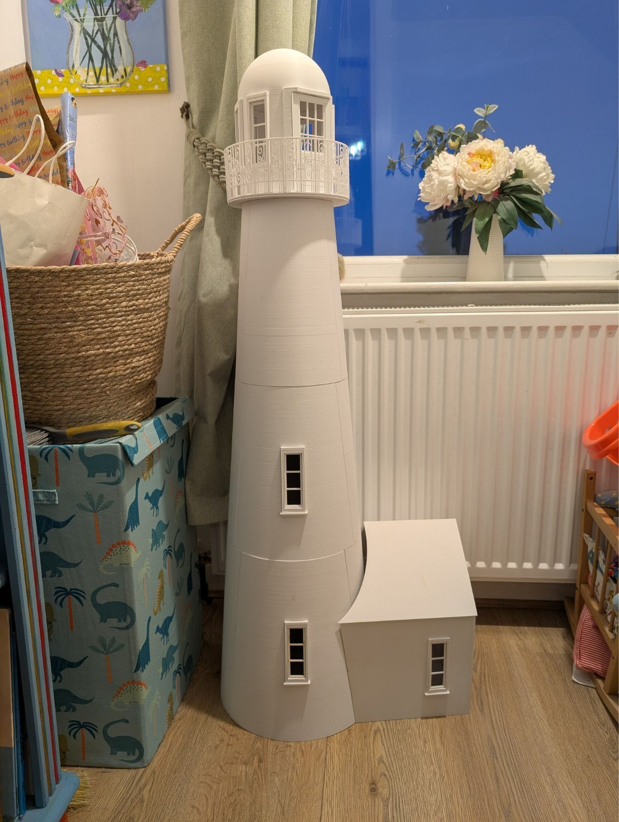 1/12 scale dolls house lighthouse with spiral stairs