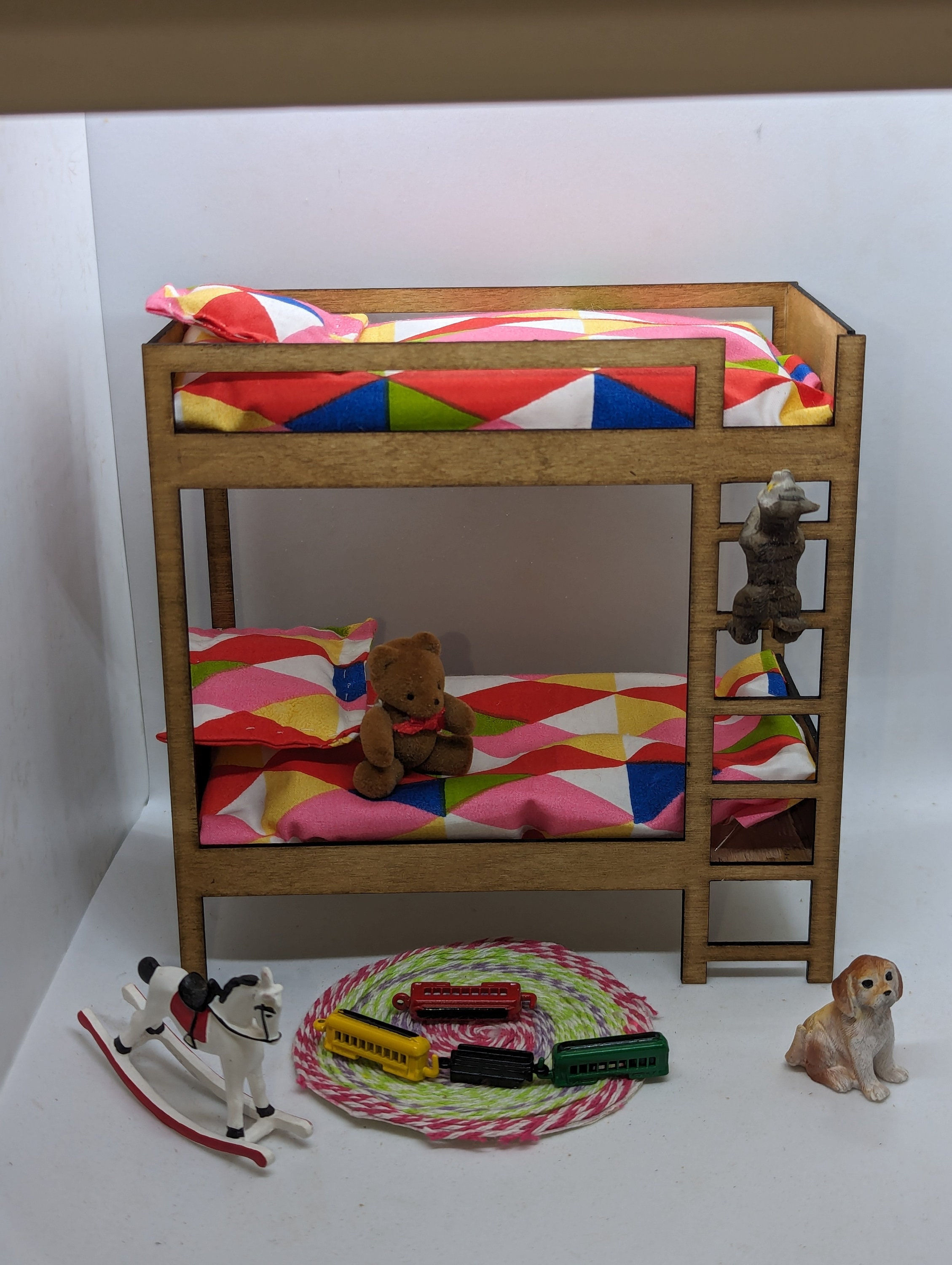 1:12 scale dolls house bunk bed kit