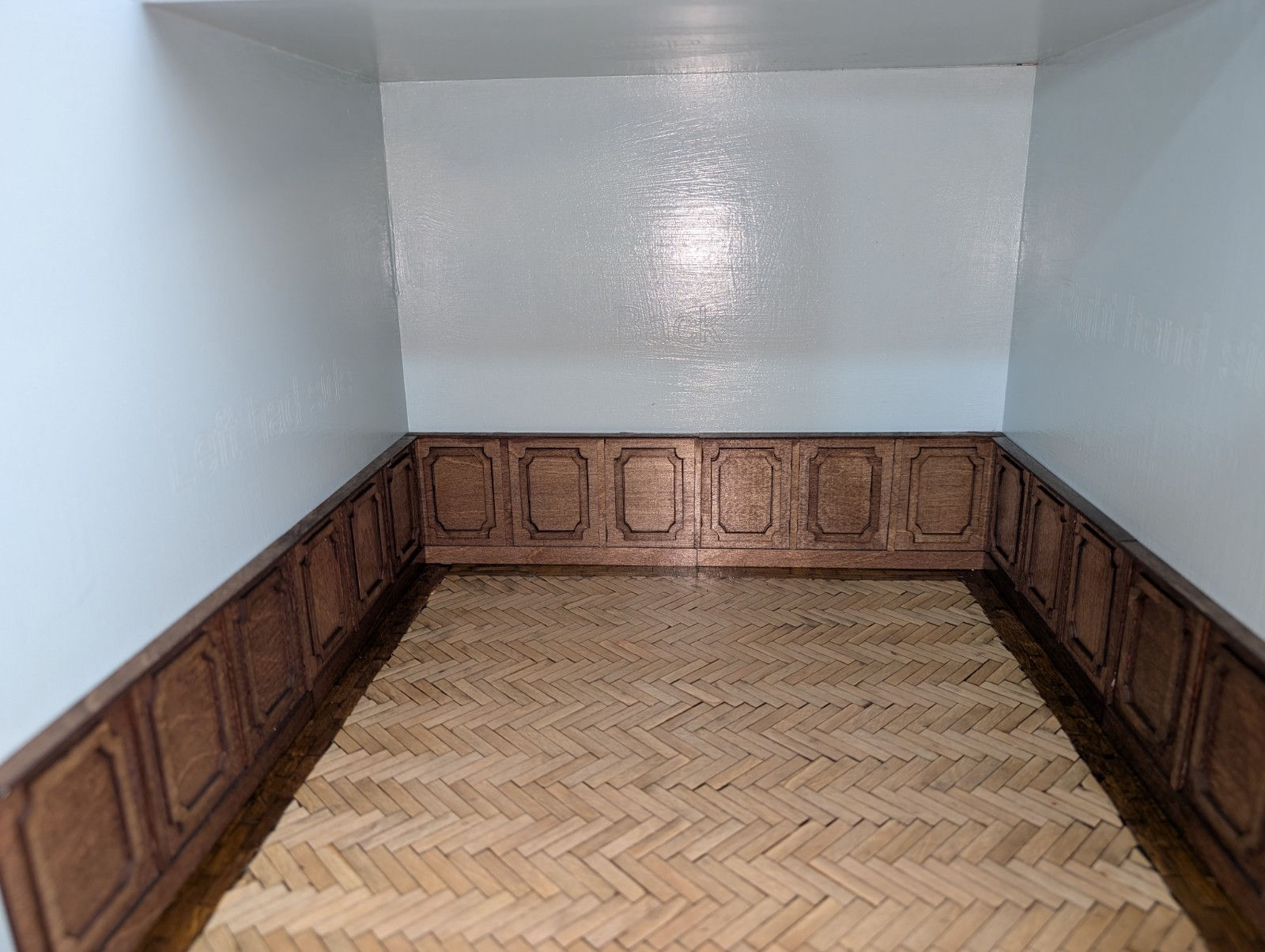 1/12 scale dolls house parquet flooring kit