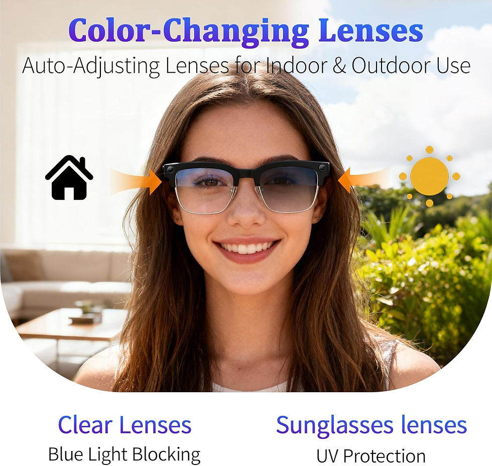Thumbnail: 2026New 800W Pixel Camera Smart Glasses Men Video Recording AI Photo Recognition