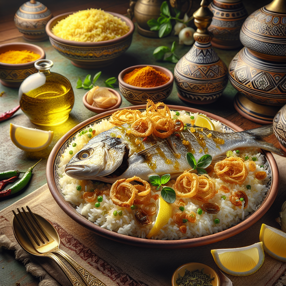 Another tempting dish on the Omani palette is the grilled or roasted kingfish with tangy lemon rice. The crispy layers of fish strike a balance with lemon rice and offer tantalizing flavors.
