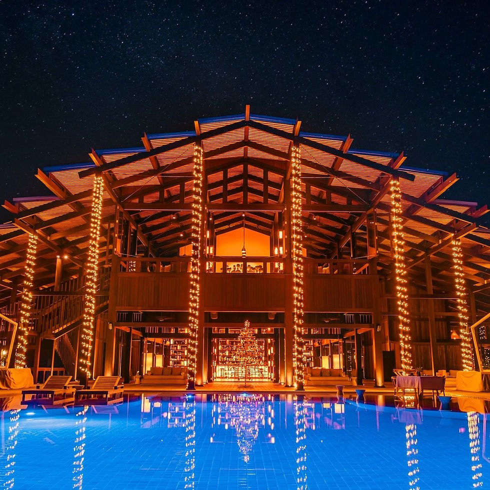 Nestled in the Lhaviyani Atoll, Kudadoo Maldives Private Island offers a seamless blend of luxury with sustainability. The place features 15 overwater residences, each crafted to present unmatched ocean views and privacy. The luxury stays are designed using sustainable elements like solar and energy-efficient cooling sysytems along with infinity plunge pools.