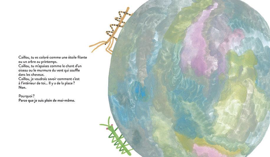 extrait de TCHAO CAILLOU de Giuseppe Caliceti et Noemi Viola (CotCotCot éditions)