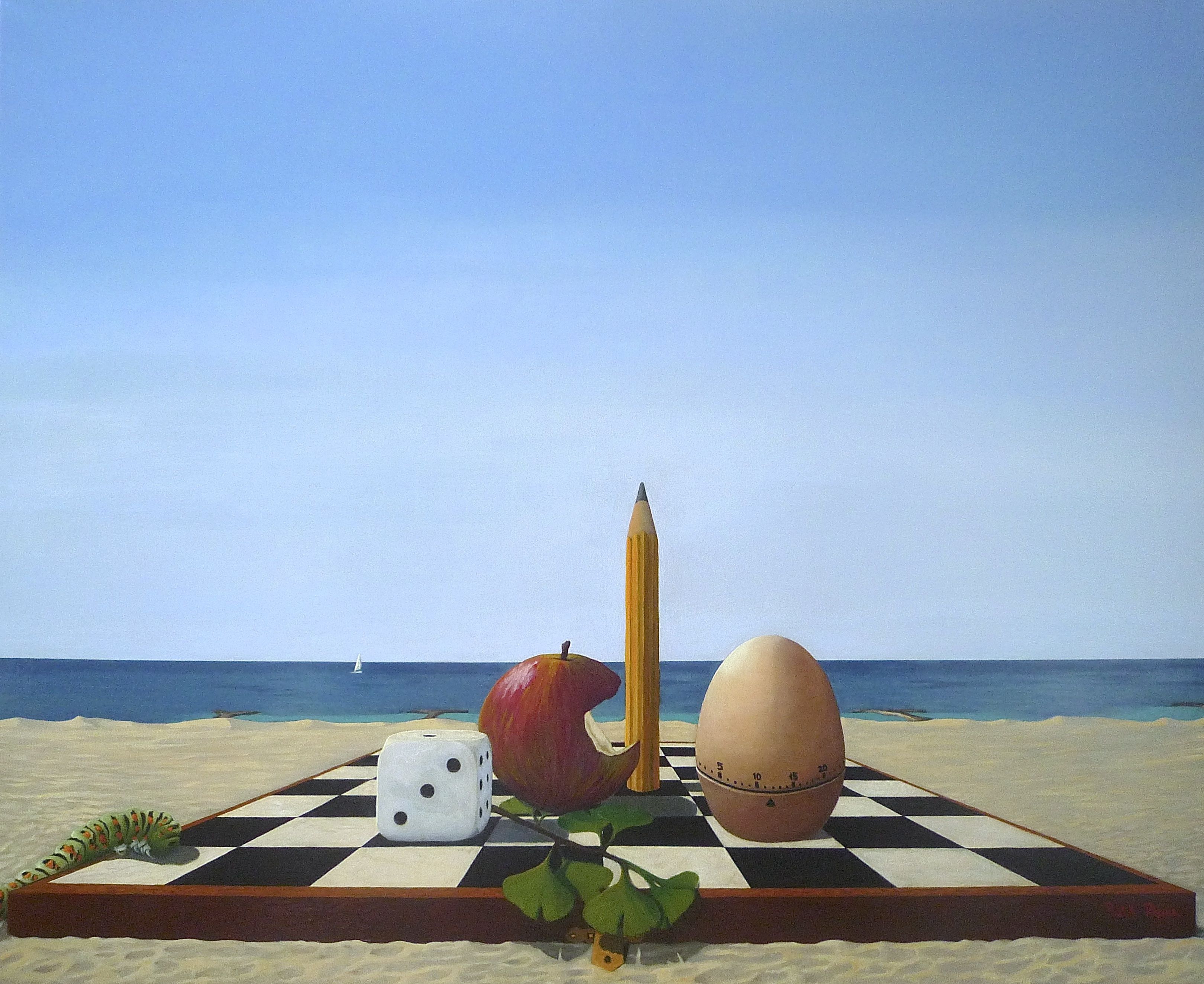 Contre Vanité, oil on stretched canvas, 92x73cm