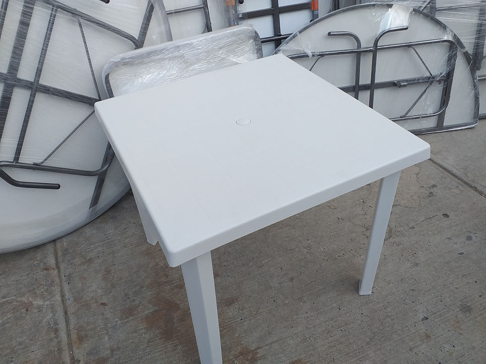 Miniatura: mesa plástica 80x80