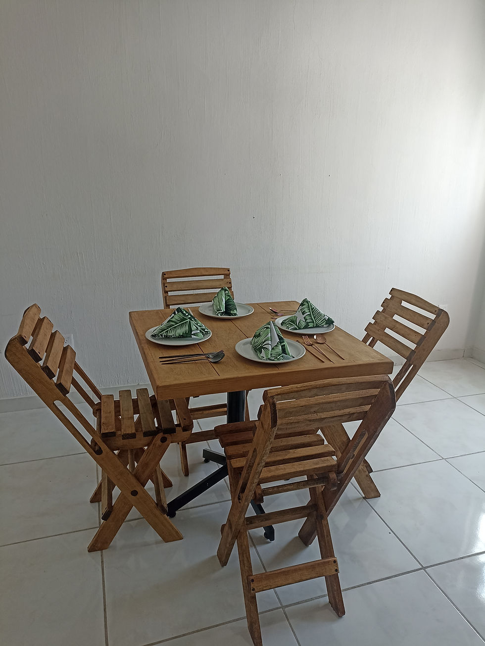 Miniatura: mesa restaurantera 80x80 base de metal