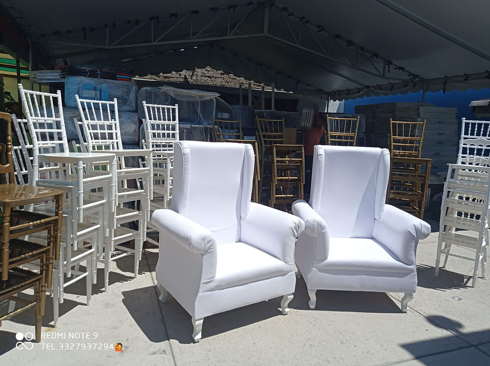 Miniatura: Dúo sillones vintage respaldo alto