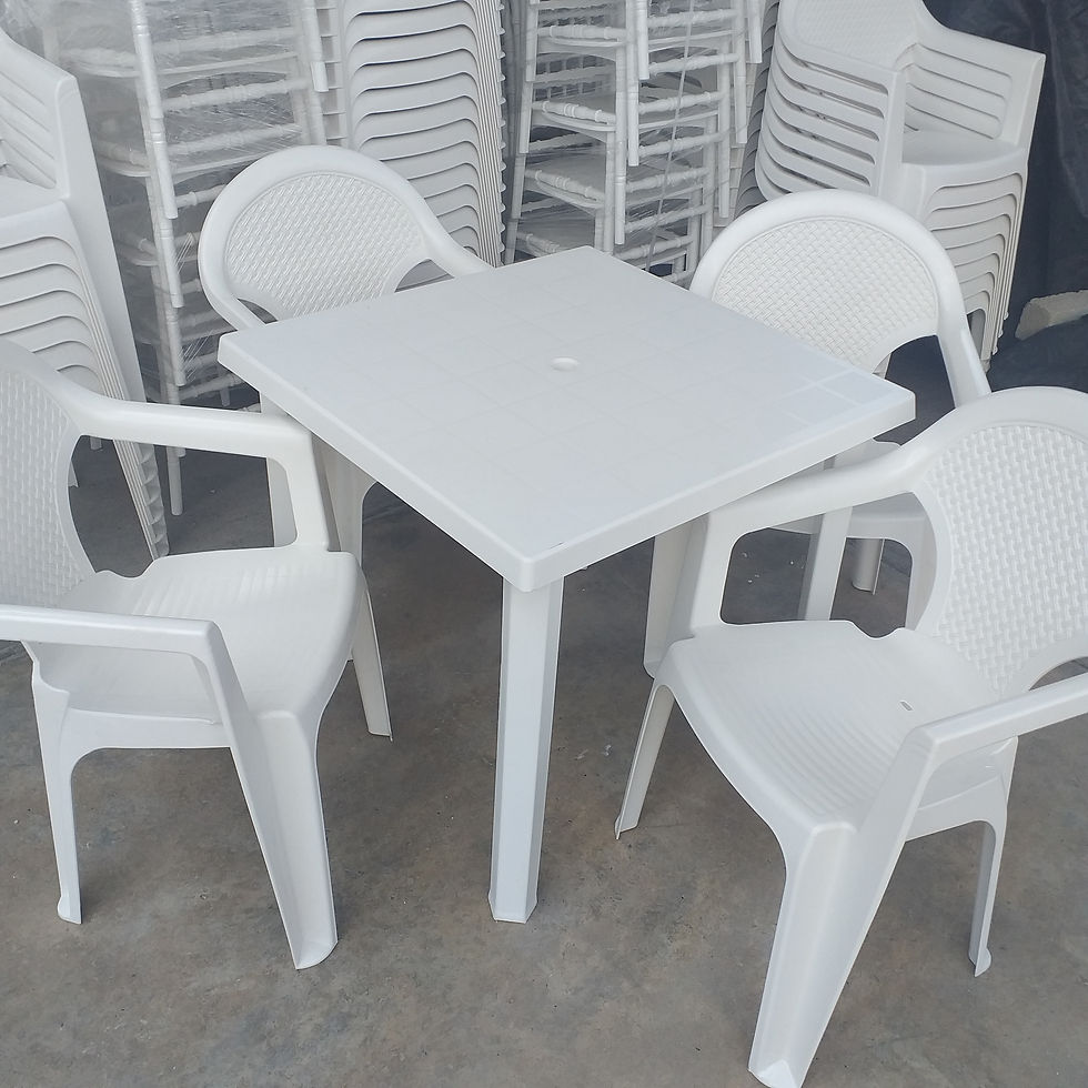 Miniatura: sillón plástico blanco
