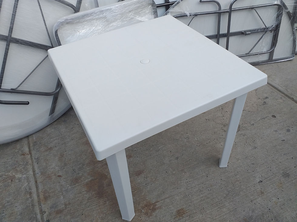 Miniatura: mesa plástica 80x80