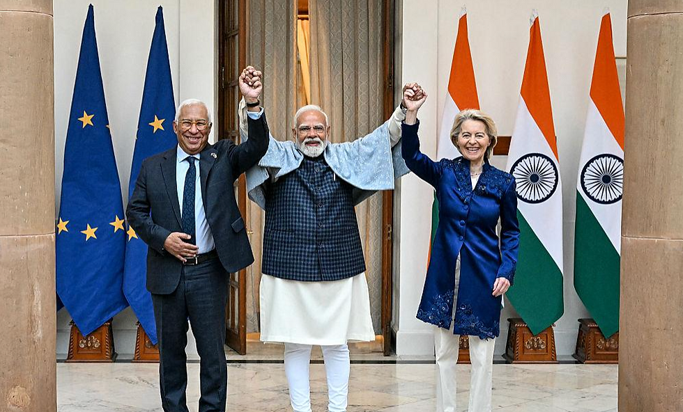 图片来源:INDIA-EU-TRADE-DIPLOMACY