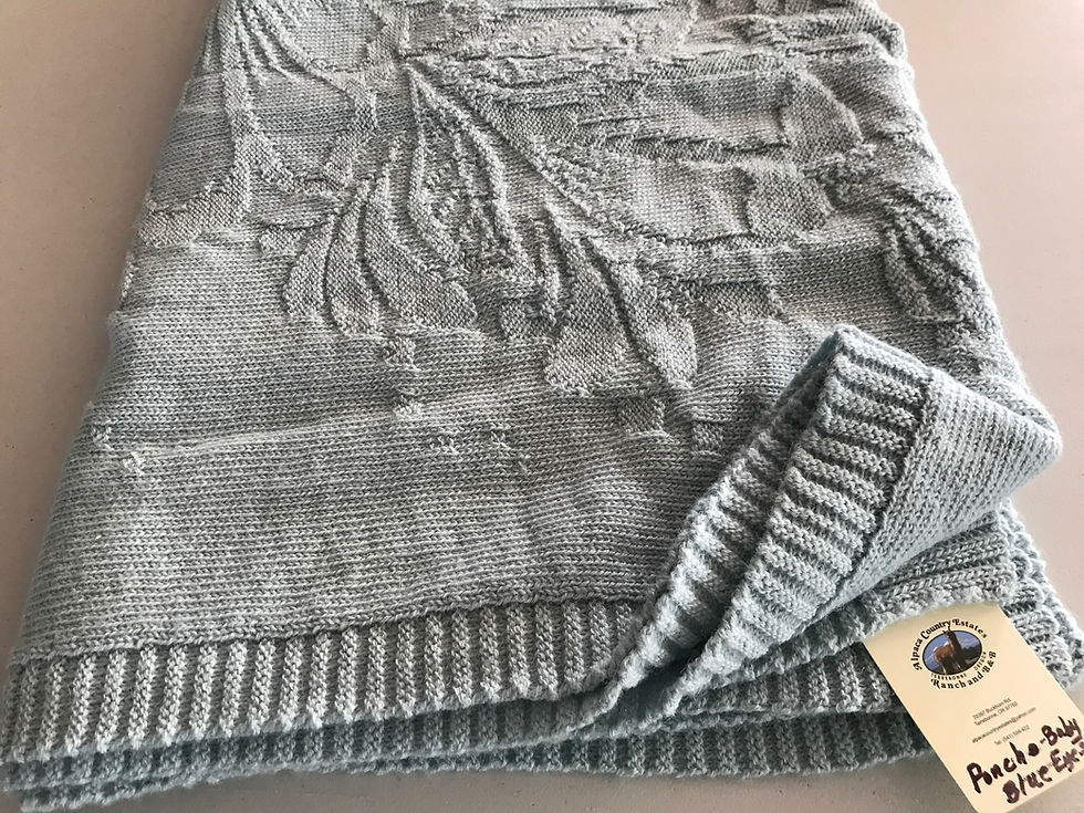 Thumbnail: Tone on Tone Knitted Alpaca Poncho - Several Colors Available