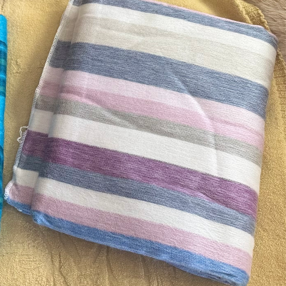 Thumbnail: Alpaca Blend Striped Blanket