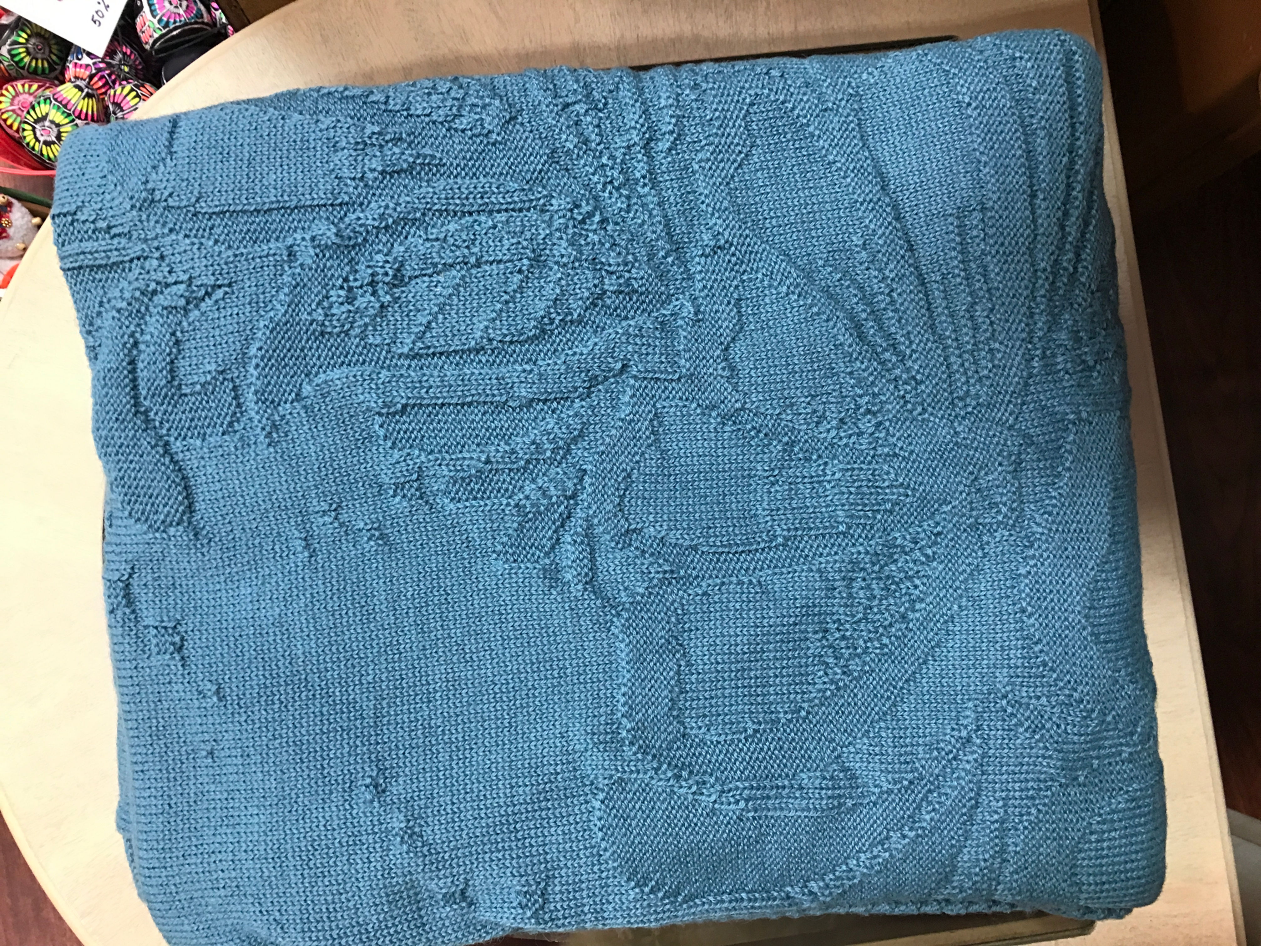 100% Alpaca High-Low Blanket/Throw