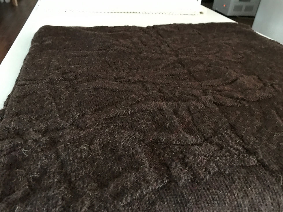Thumbnail: Tone on Tone Knitted Alpaca Poncho - Several Colors Available