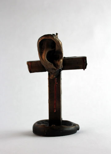 Bronze_Ear on a Cross_Bronze_6 x 3.75 x 3.75_2021_Front_wbc500.Jpeg