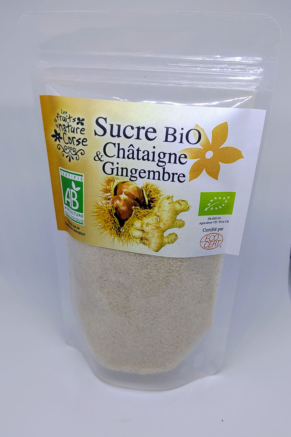 Sucre à la châtaigne gingembre BIO*