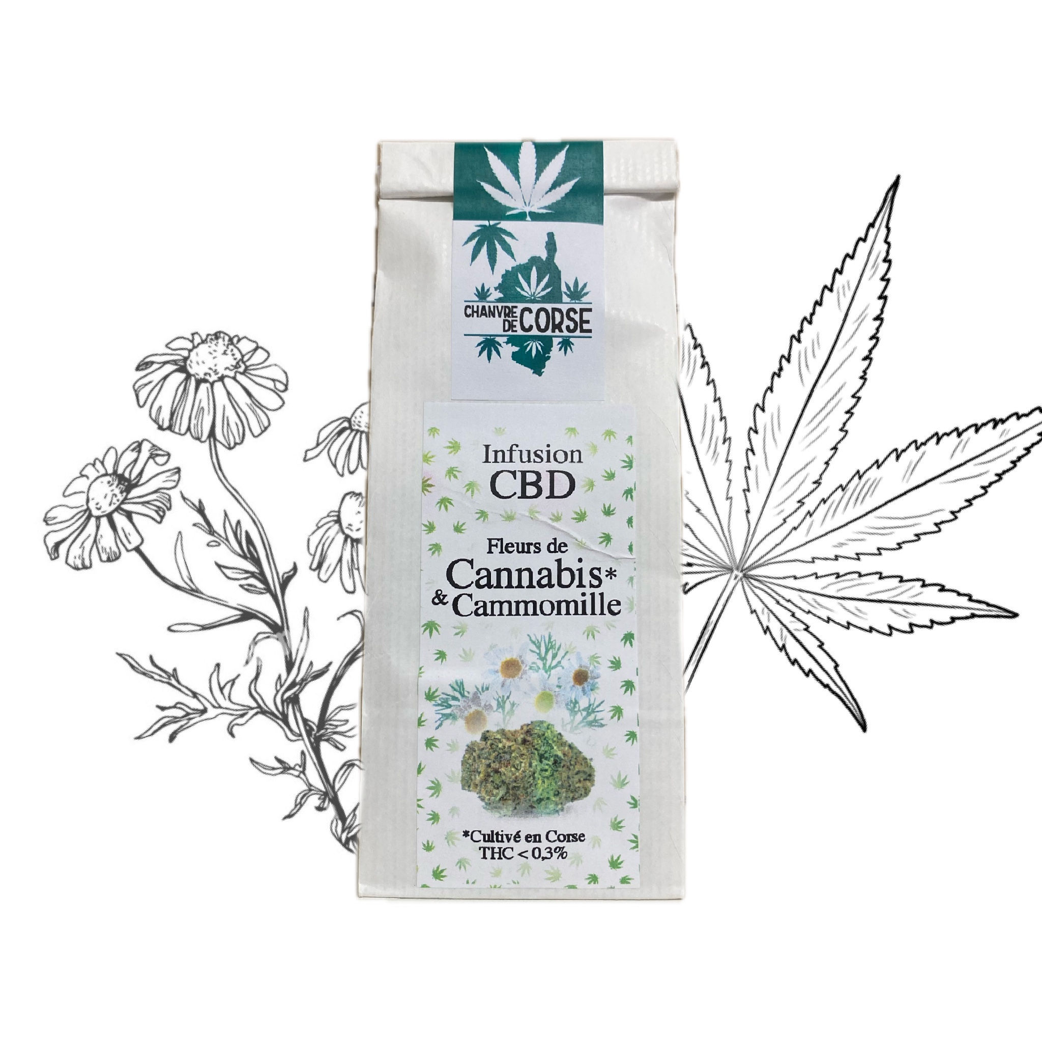 Infusion CBD camomille 