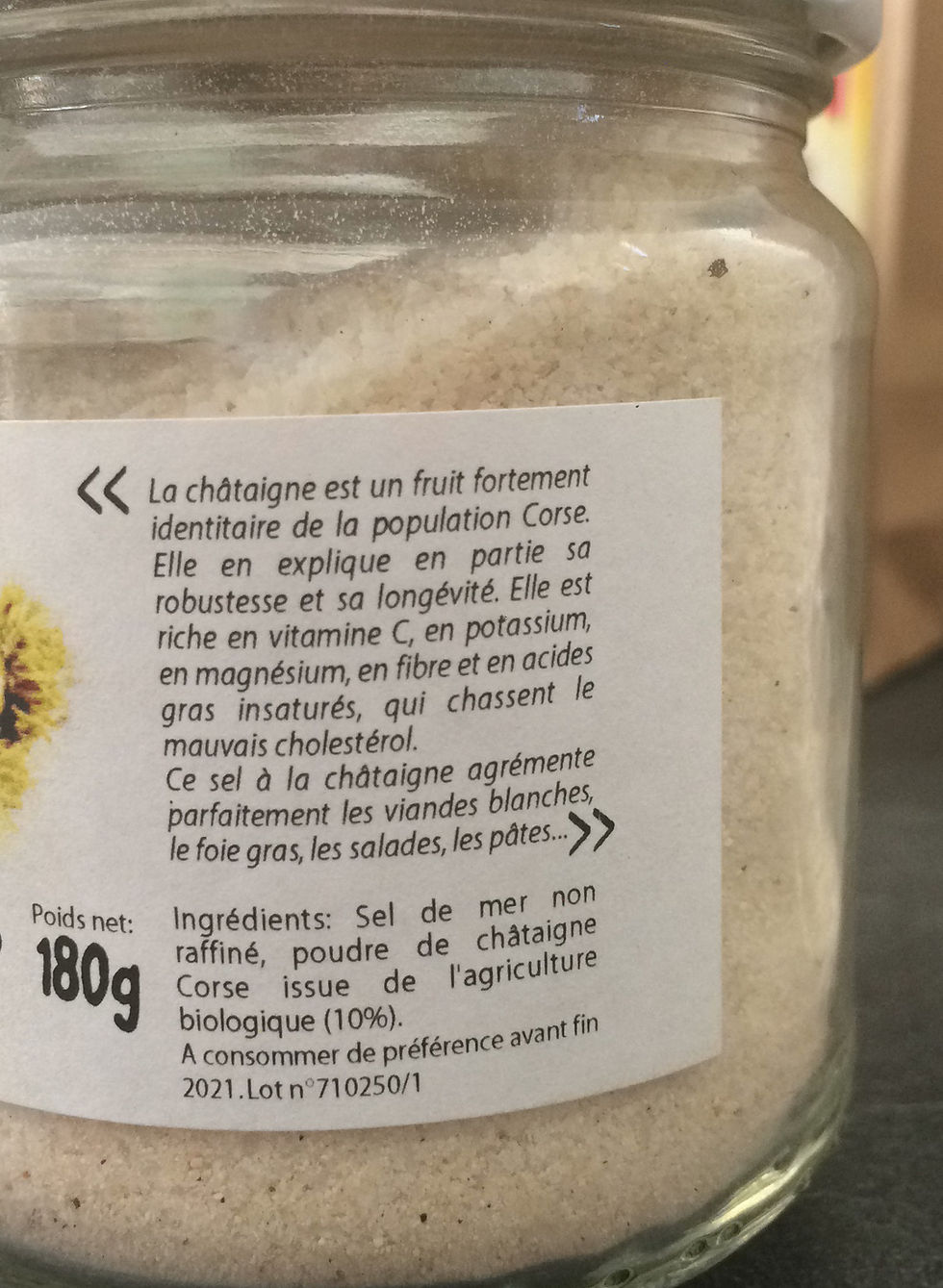 Miniature : Sel à la châtaigne BIO* Pot 180g