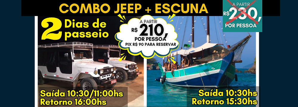 Passeio de escuna Paraty. Passeio de Jeep Paraty. Passeio de Barco Paraty. Passeio nos alambiques. Promoção de passeios em Paraty