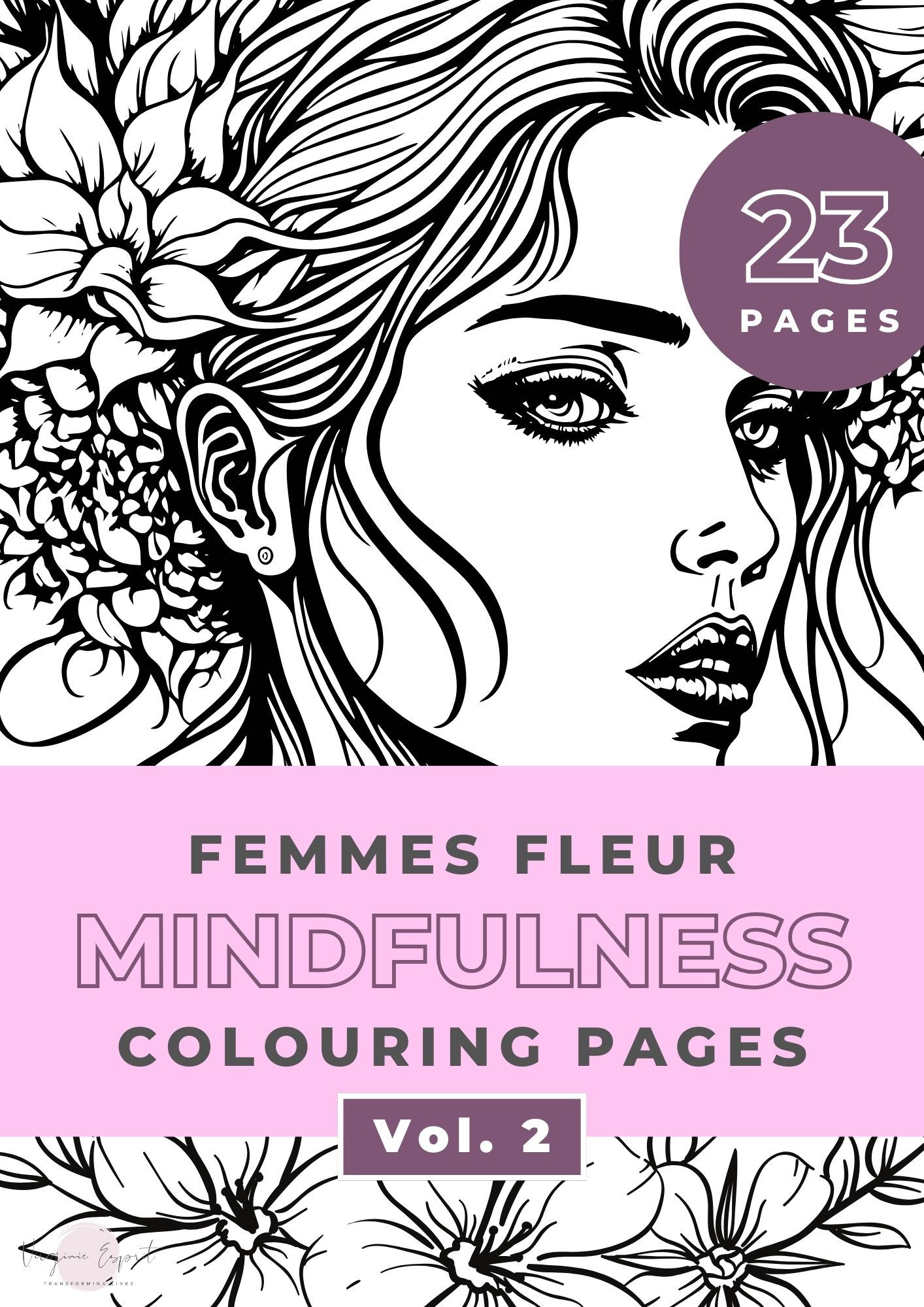 FEMME FLEUR Vol. 2 Mindful Colouring Books