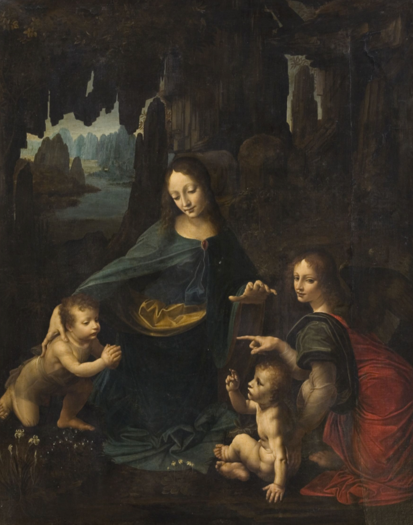 Image of Leonardo da Vinci's Virgin of the Rocks from Madonna i Klippegrotten