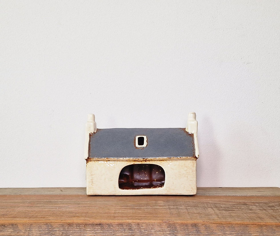 Thumbnail: Village Pottery Navy Croft Tealight House